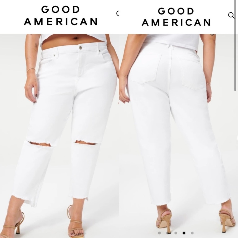 Good American white jeans NWT